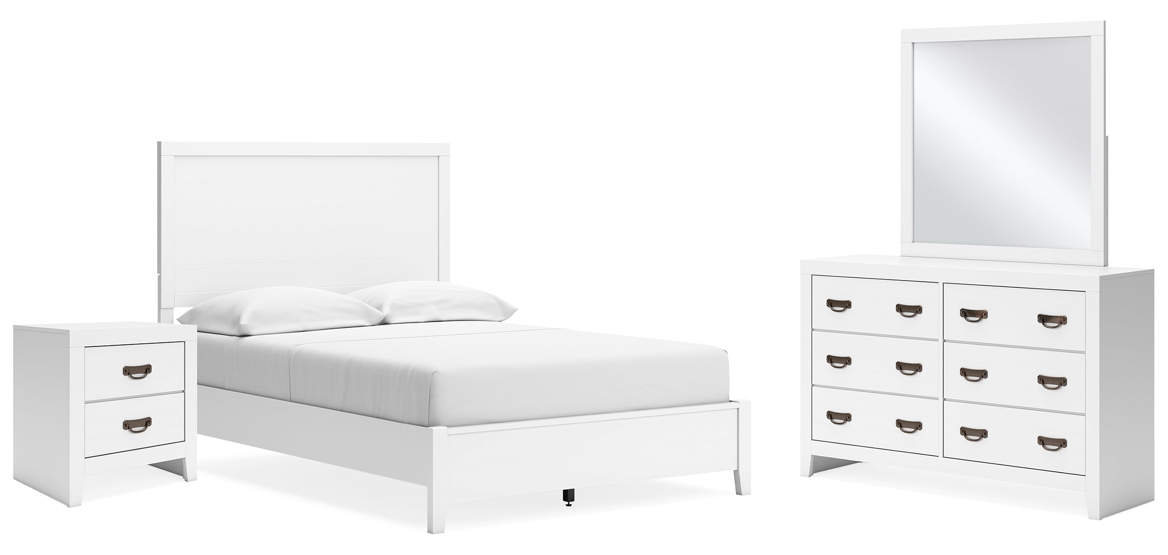 Binterglen White Panel Bedroom Set