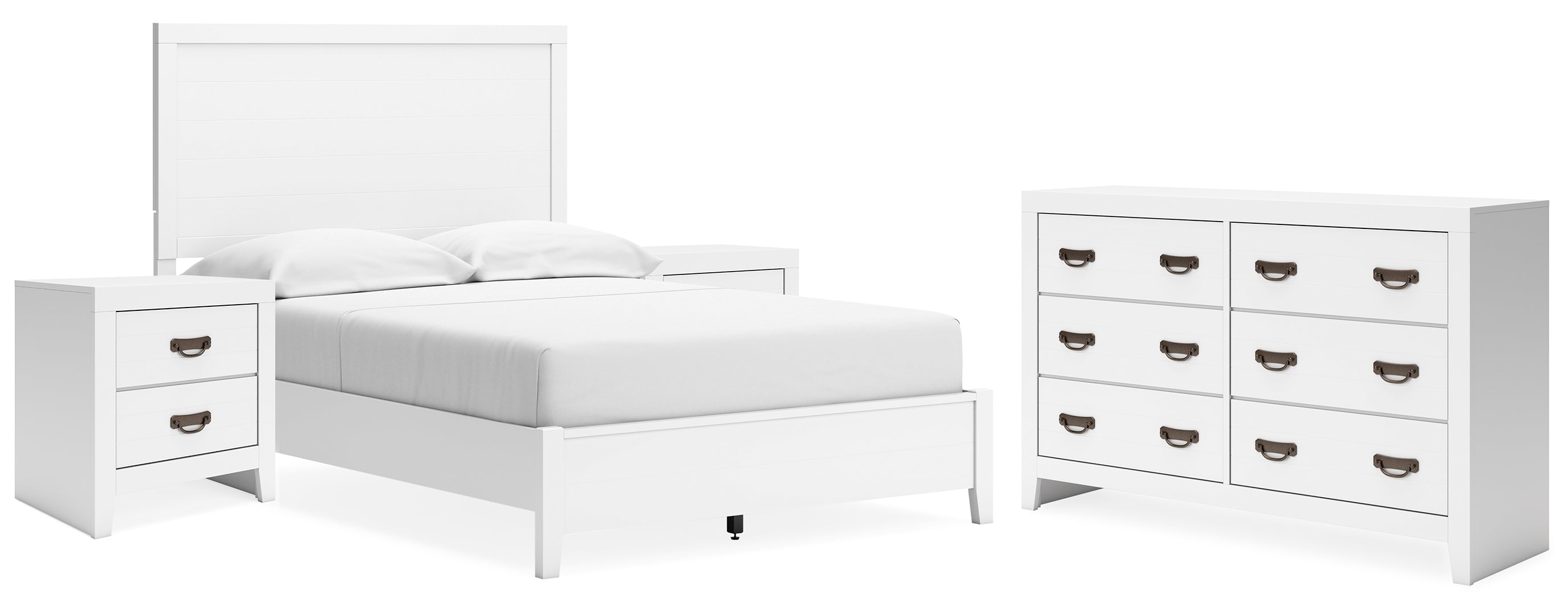 Binterglen White Panel Bedroom Set