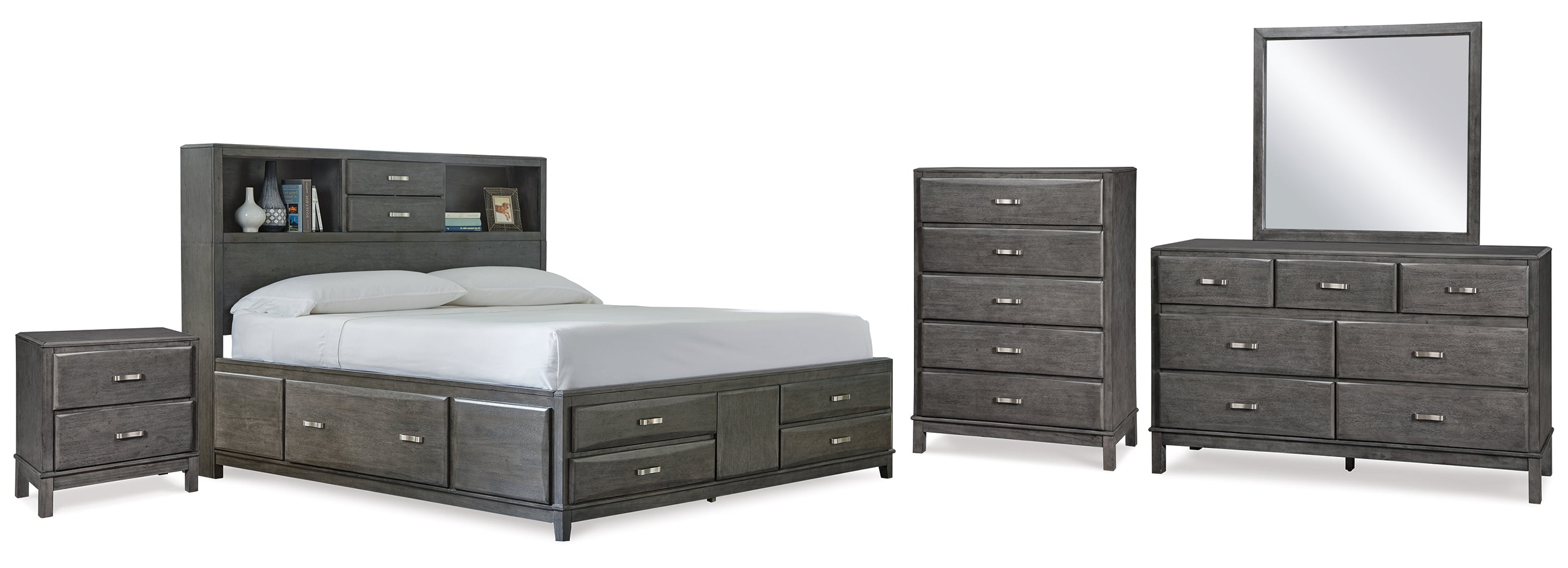 Caitbrook Grey Storage Bedroom Set