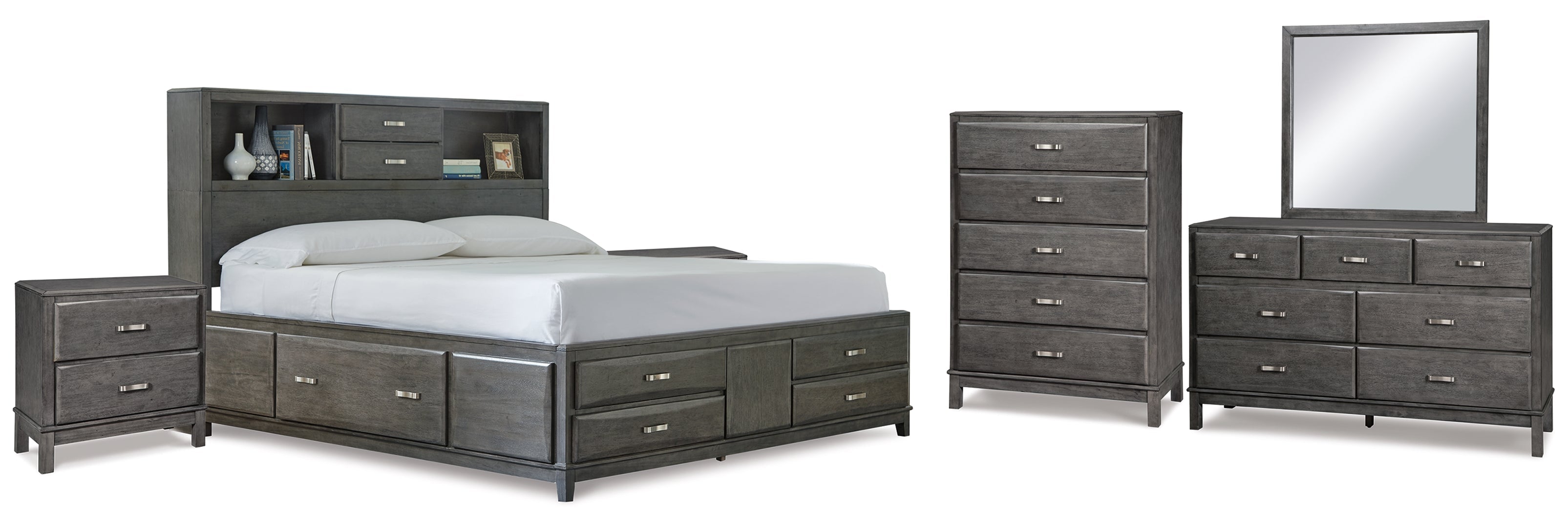 Caitbrook Grey Storage Bedroom Set