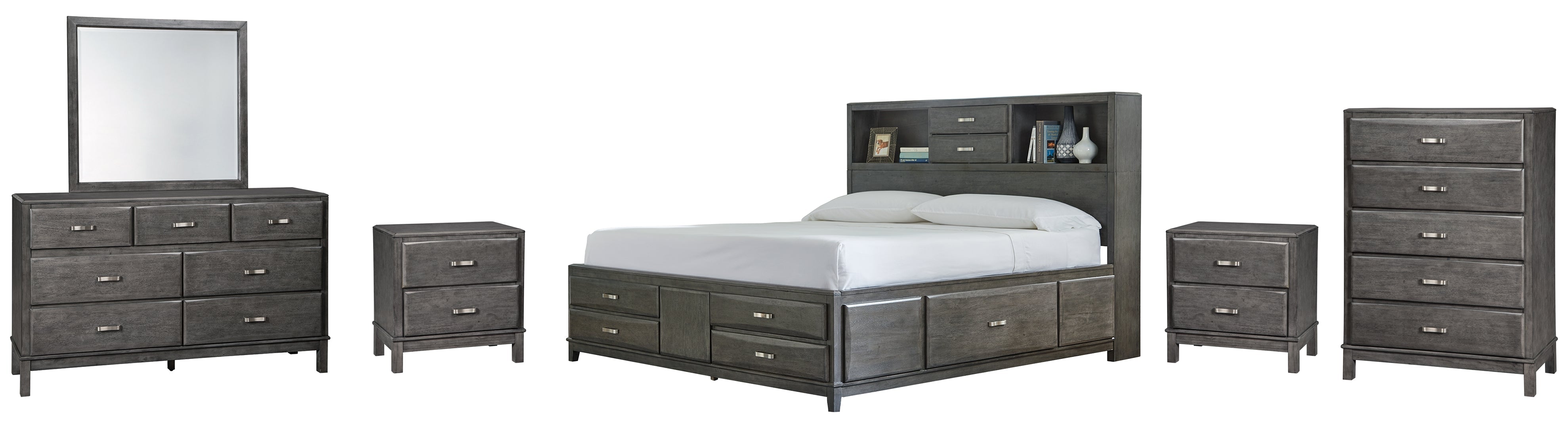 Caitbrook Grey Storage Bedroom Set