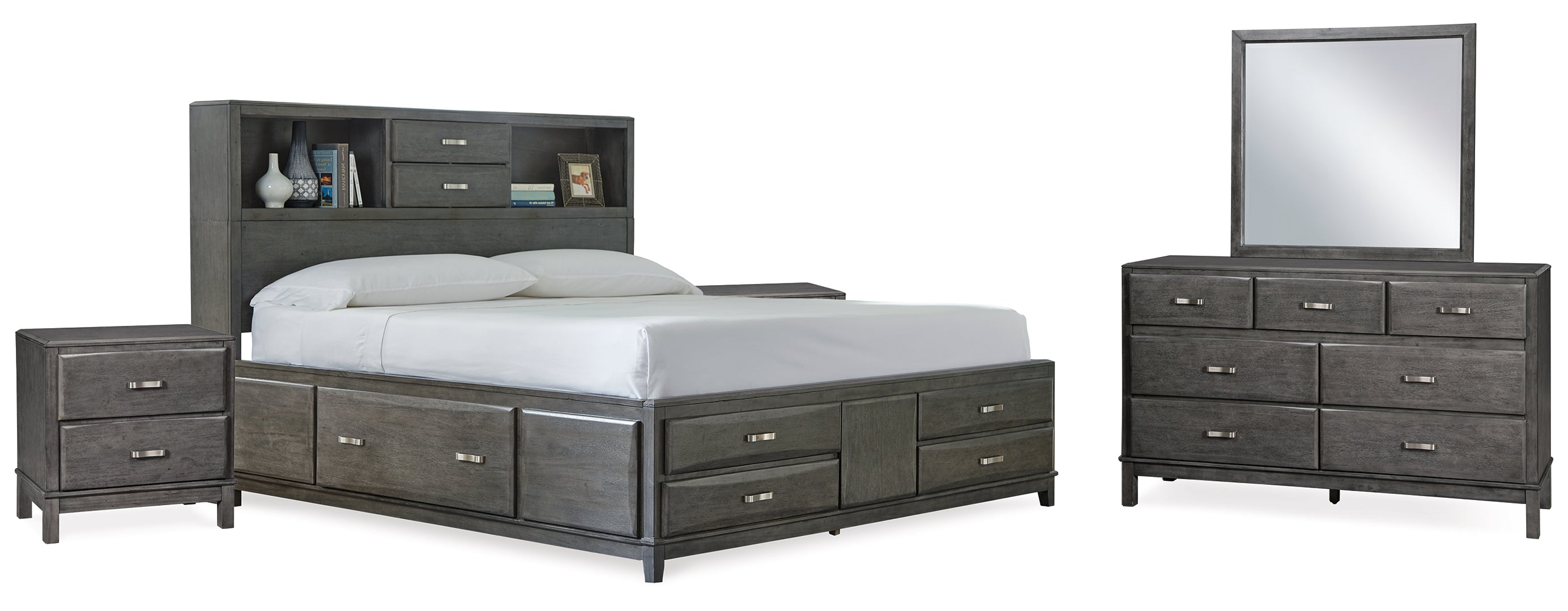 Caitbrook Grey Storage Bedroom Set