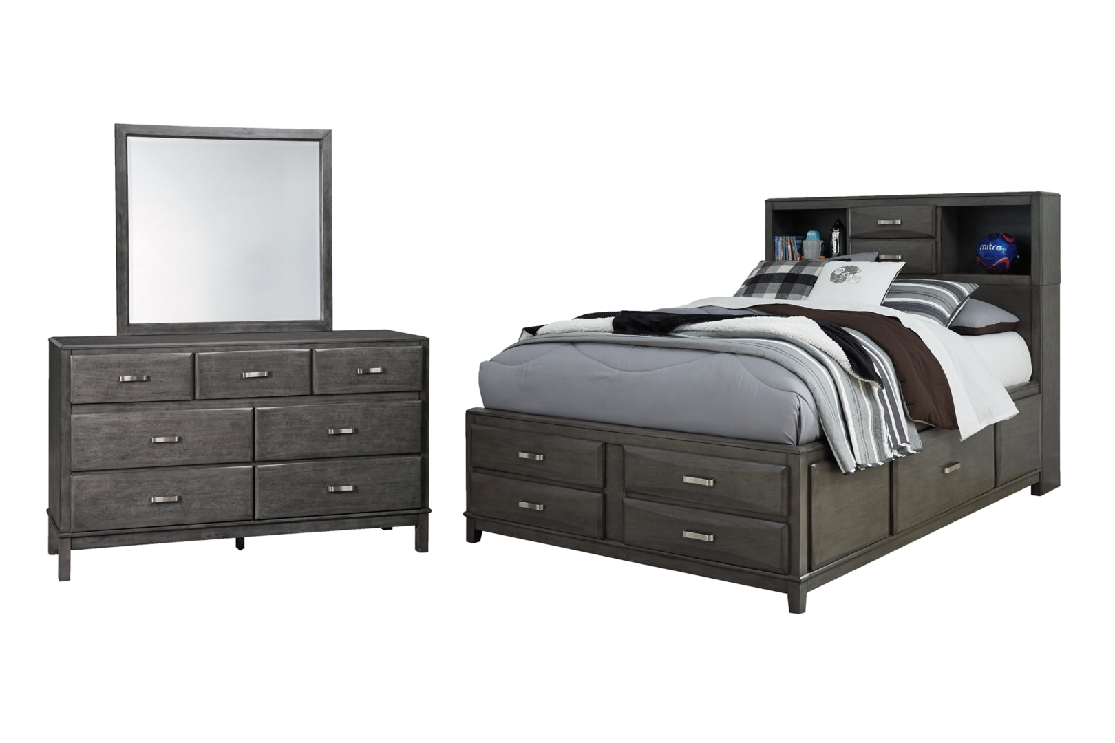 Caitbrook Grey Storage Bedroom Set