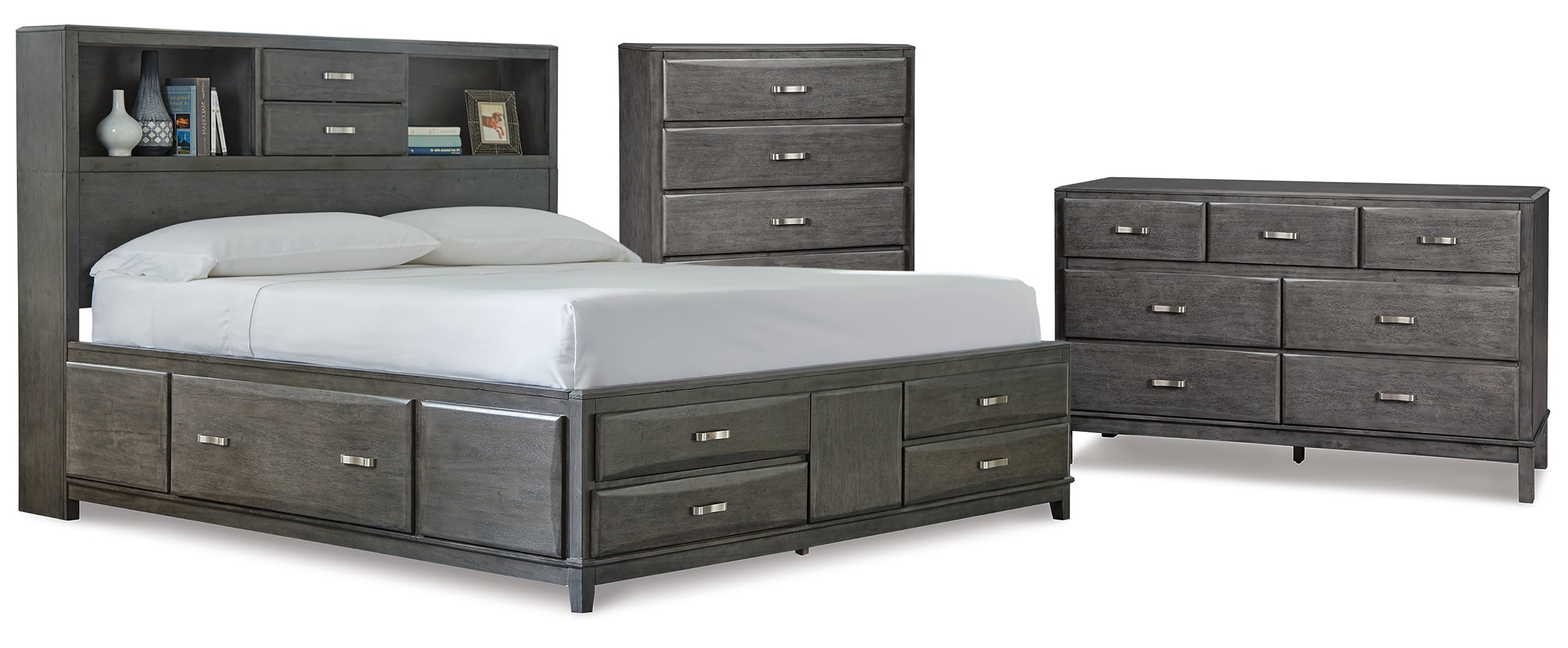 Caitbrook Grey Storage Bedroom Set