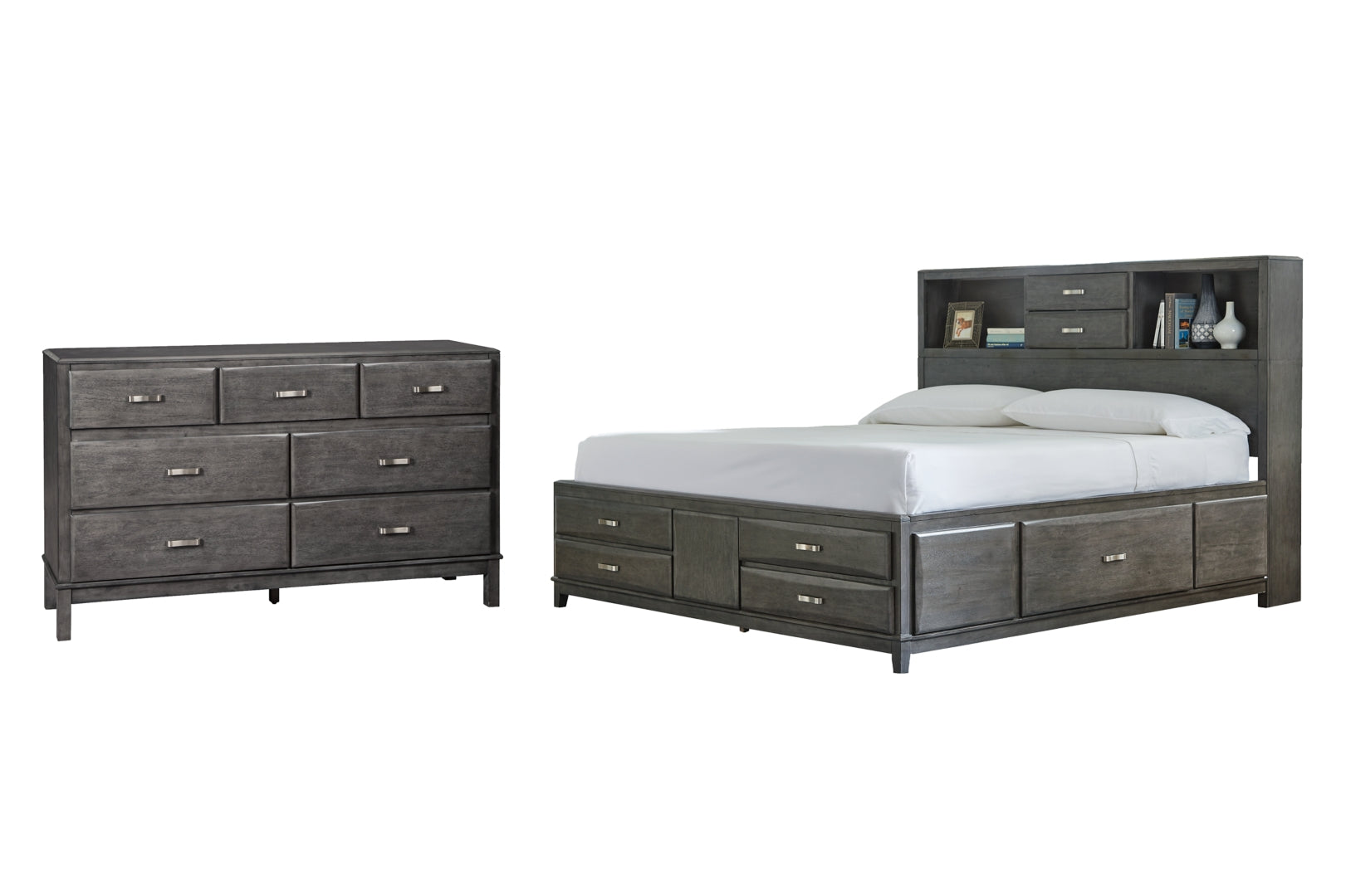Caitbrook Grey Storage Bedroom Set