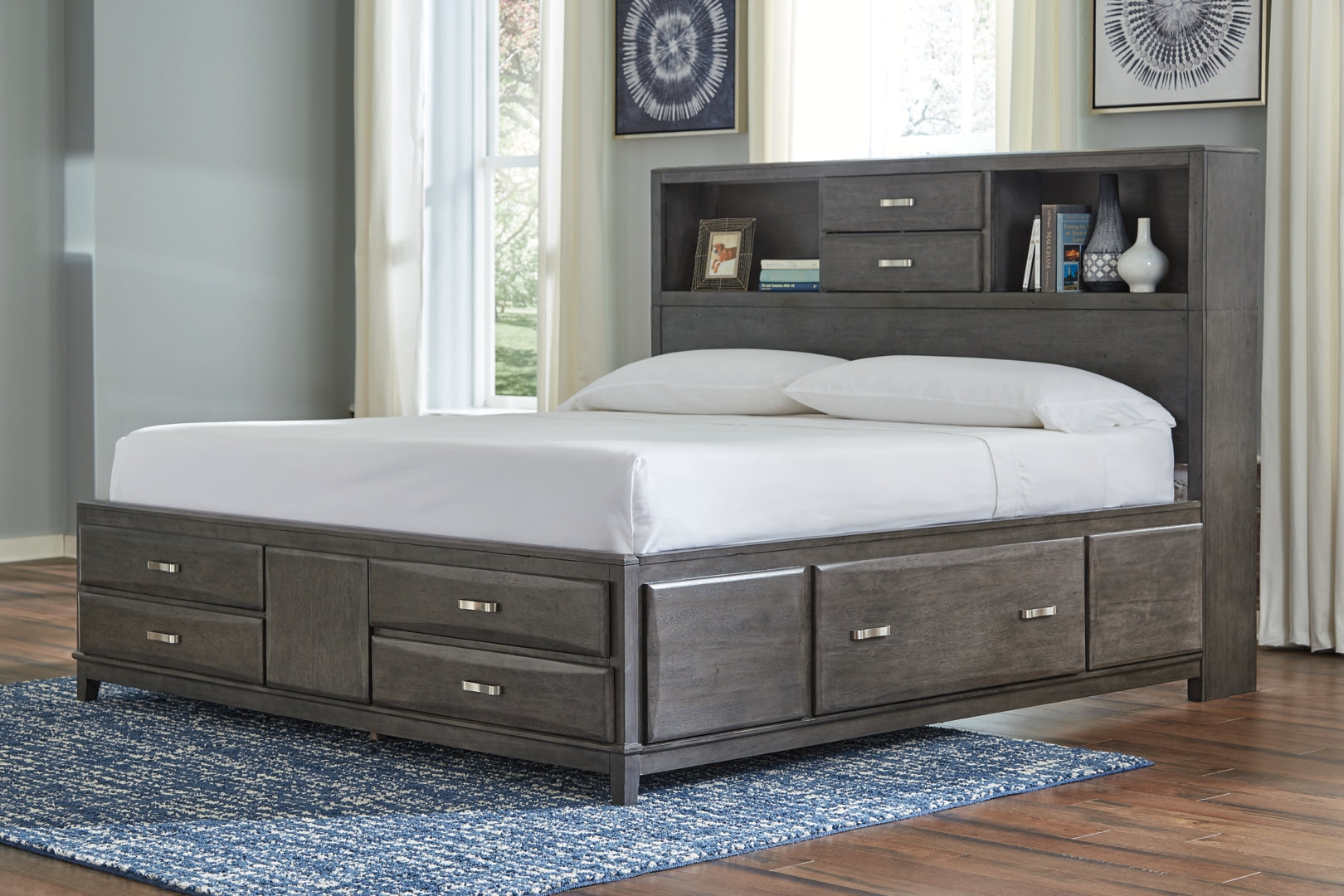 Caitbrook Grey Storage Bedroom Set