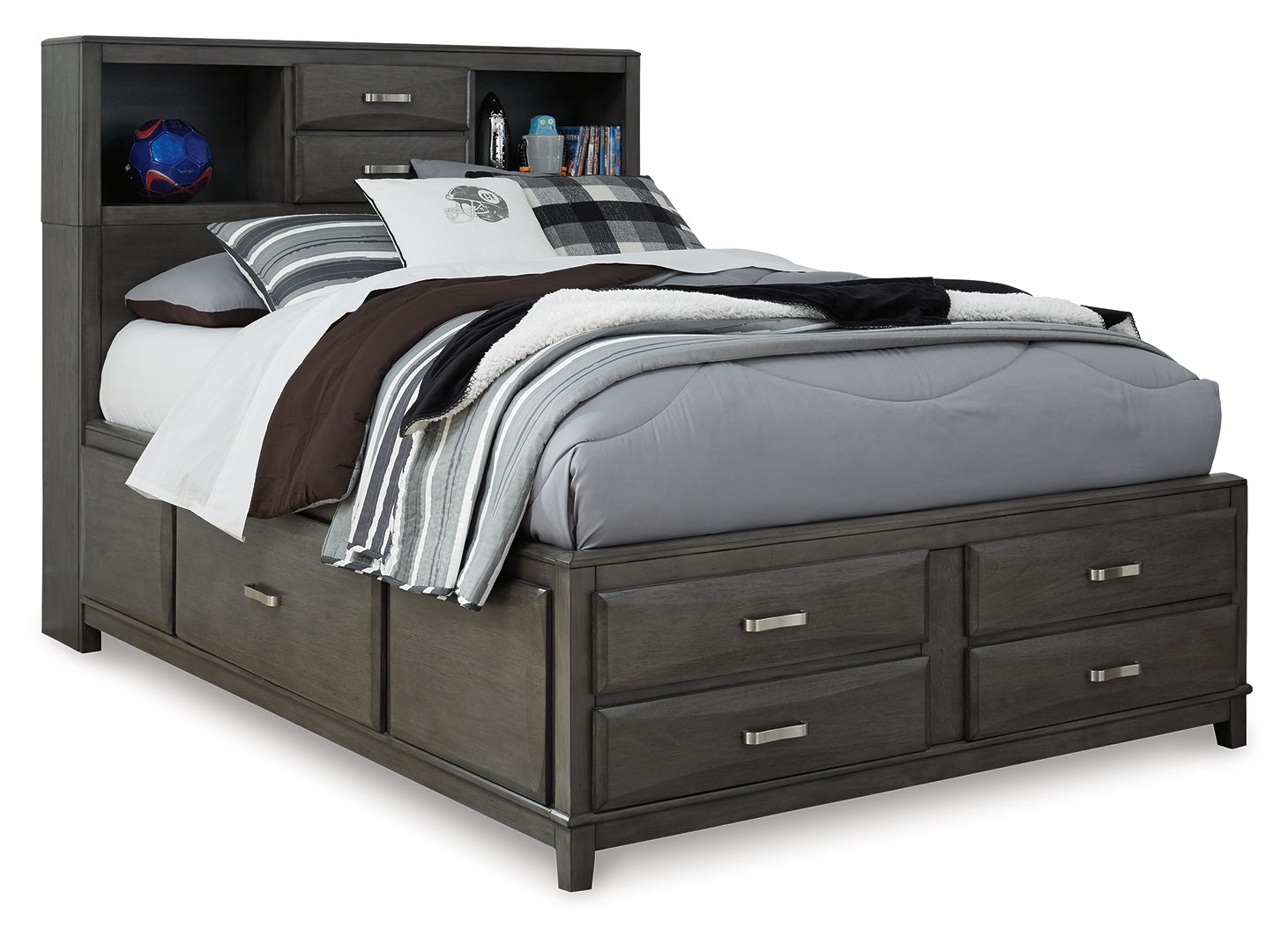 Caitbrook Grey Storage Bedroom Set