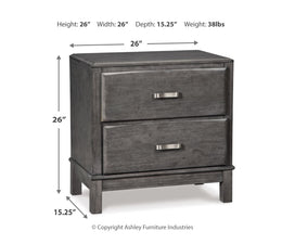 Caitbrook Two Drawer Night Stand