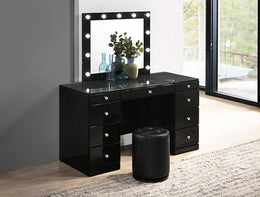 Avery Vanity W/Led Black