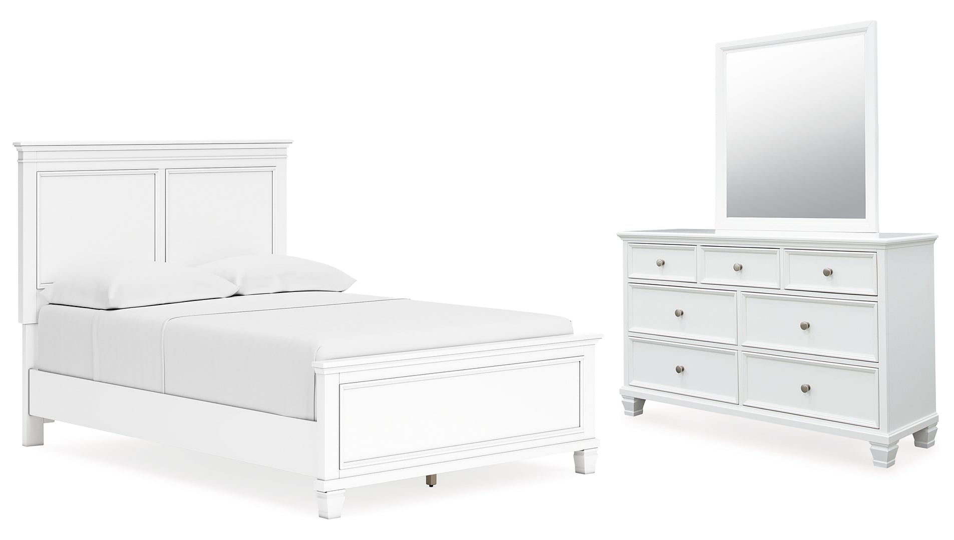 Fortman White Panel Bedroom Set