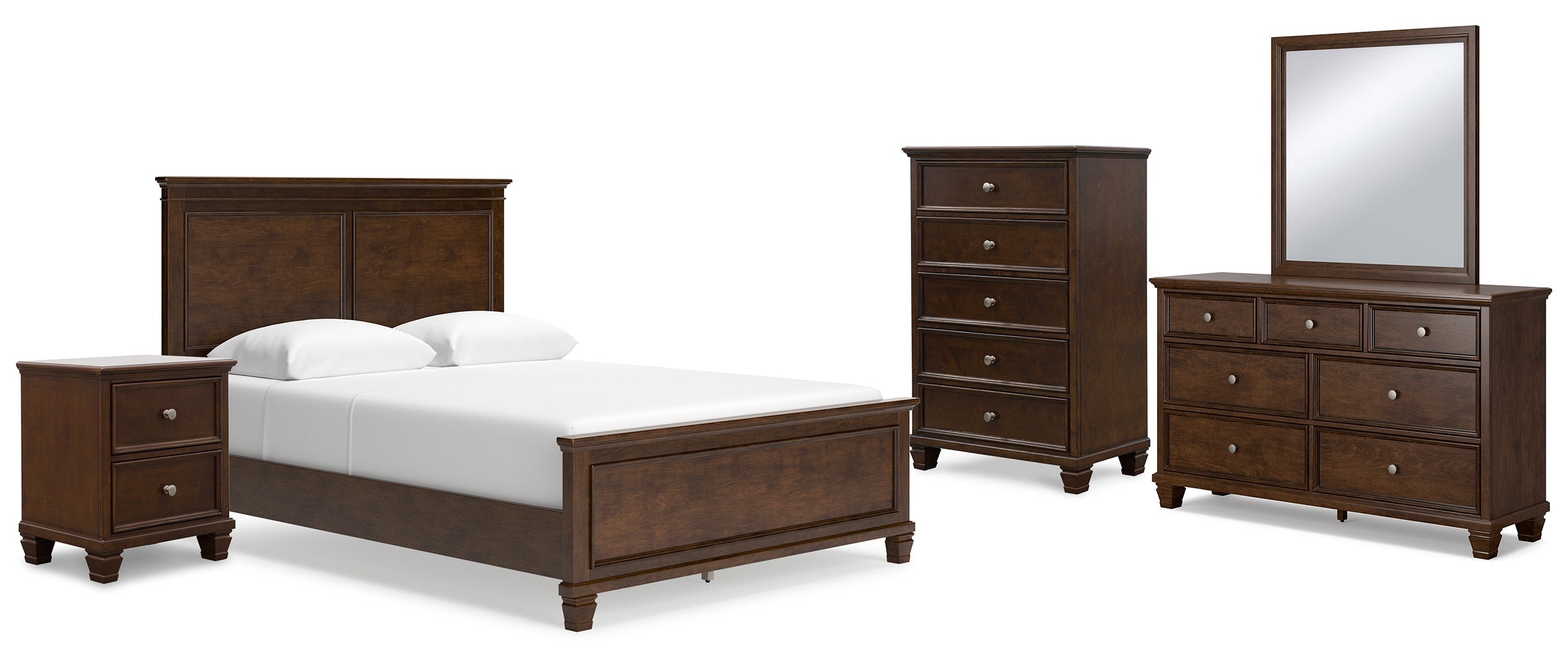 Danabrin Brown Panel Bedroom Set