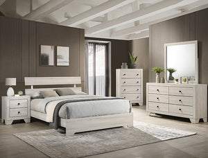 Atticus Bedroom Set Platform White