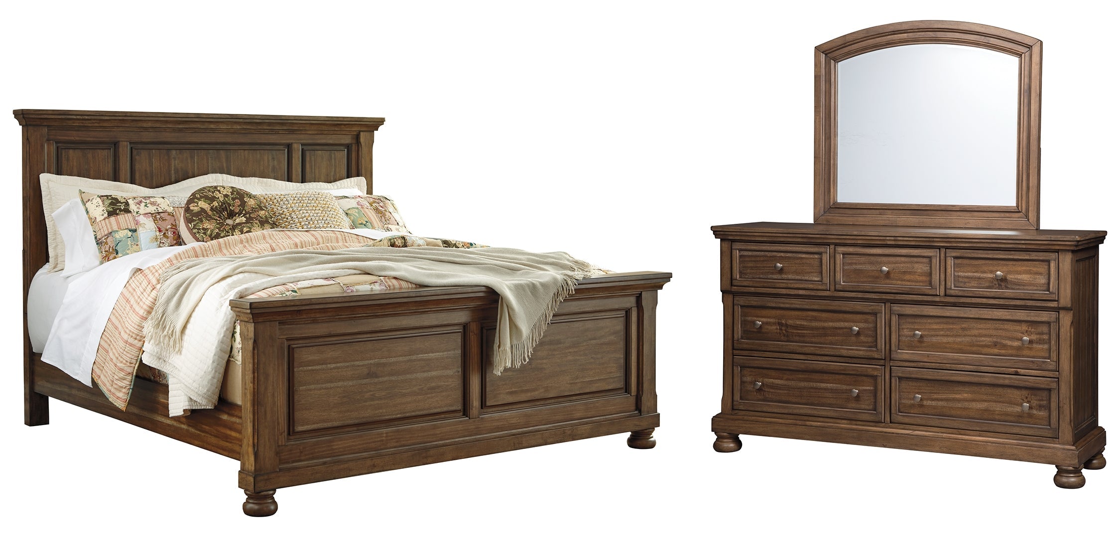 Flynnter Brown Panel Bedroom Set