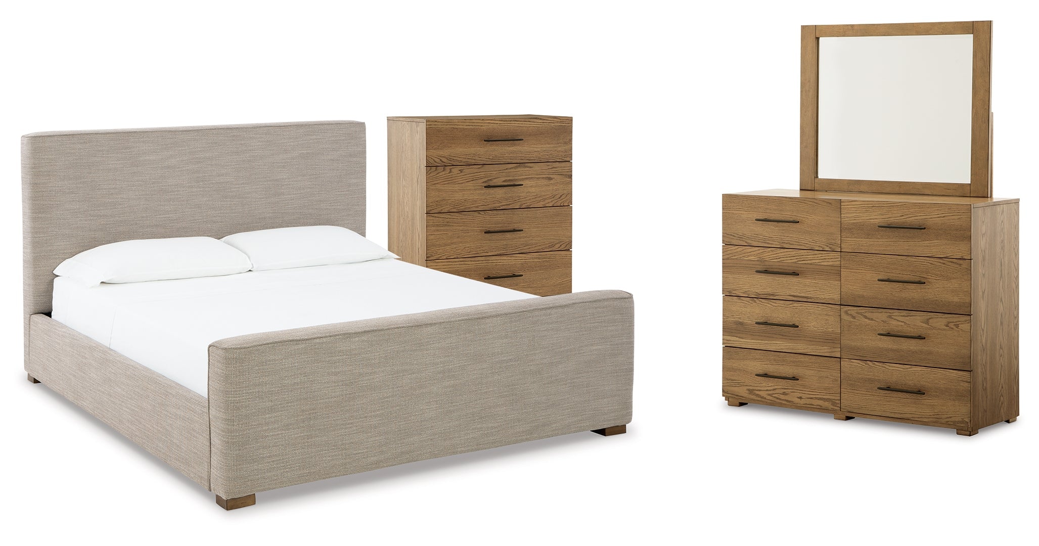 Dakmore Brown Upholstered Bedroom Set