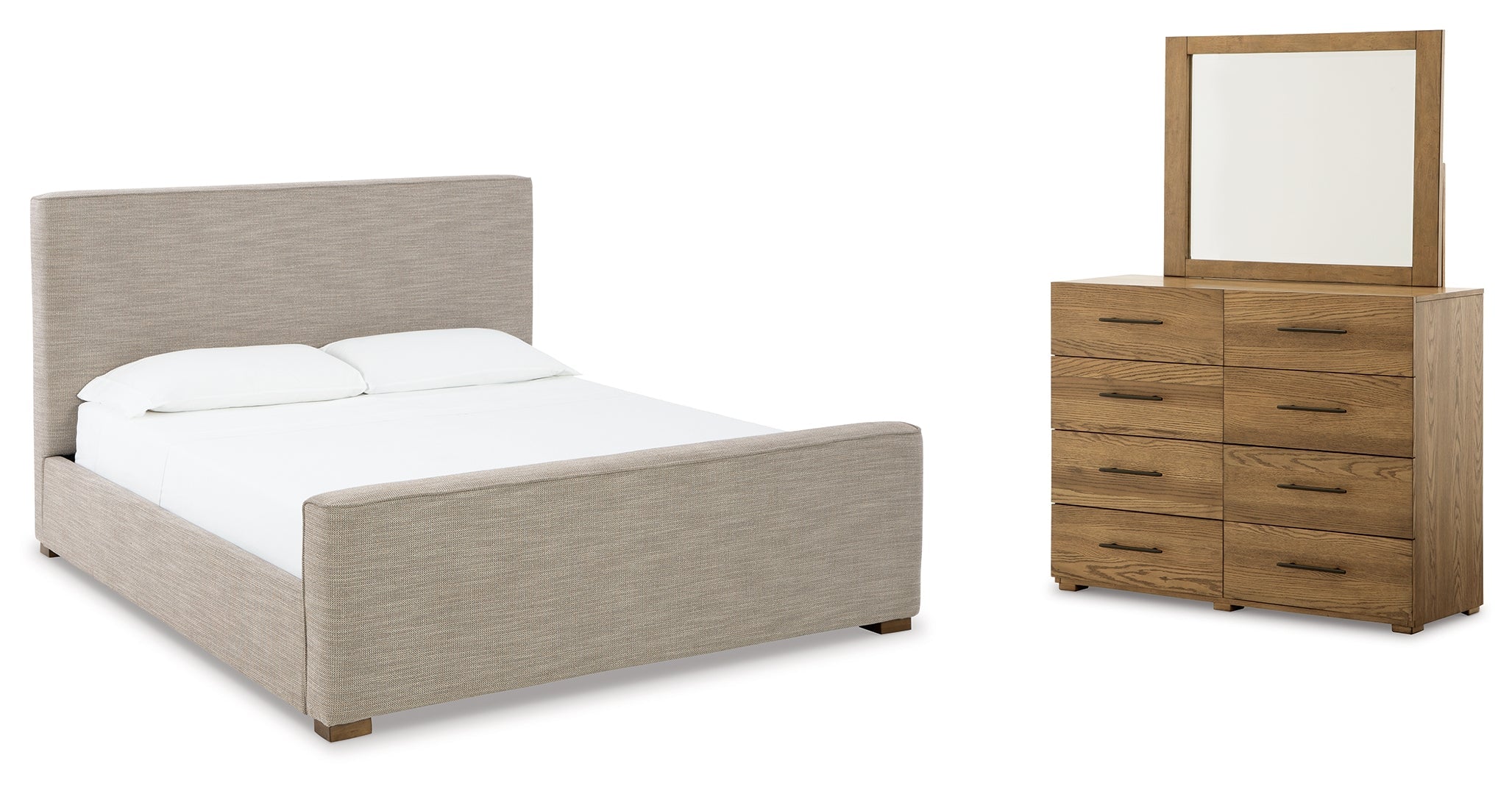 Dakmore Brown Upholstered Bedroom Set