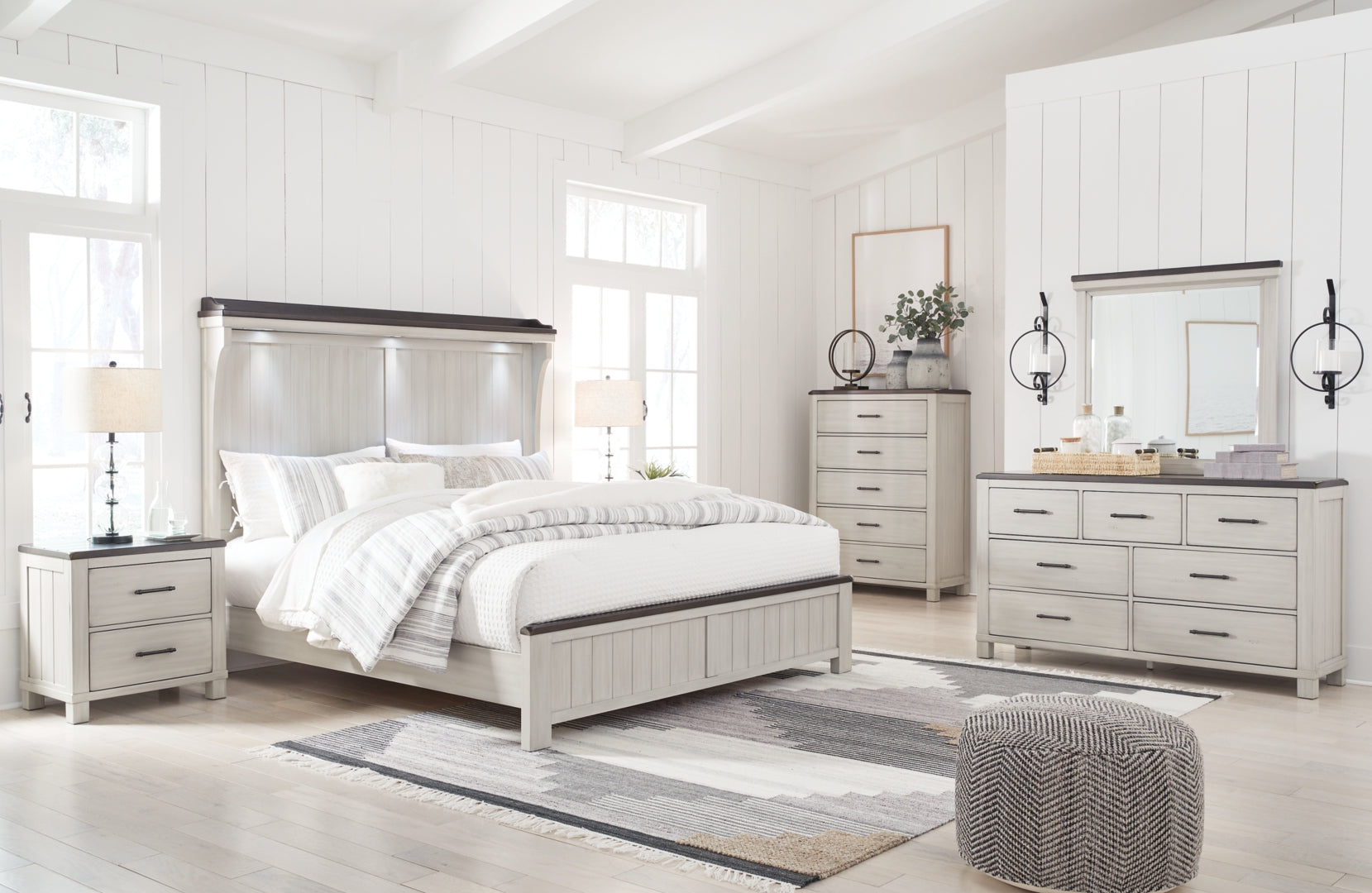 Darborn Beige Panel Bedroom Set