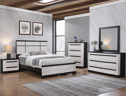 Remington Bedroom Set Chalk/Ebony
