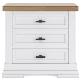 Ashbryn Three Drawer Night Stand