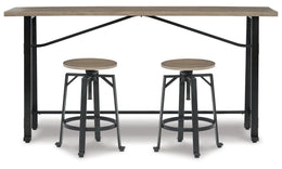 Lesterton Counter Height Dining Table and 2 Barstools