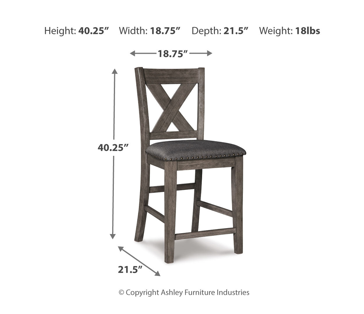 Caitbrook Counter Height Dining Table and Barstools