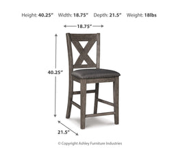 Caitbrook Counter Height Dining Table and 4 Barstools