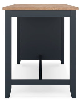 Gesthaven Counter Height Dining Table and 2 Barstools