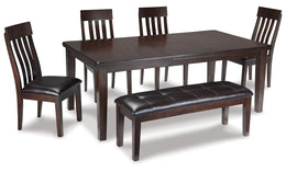Haddigan Counter Height Dining Table and 4 Barstools