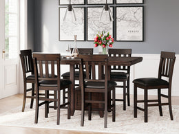 Haddigan Counter Height Dining Table and 4 Barstools