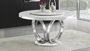 D615 Maxi Table (Cream/Chrome)