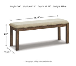 Moriville Counter Height Dining Table and 4 Barstools with Storage