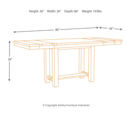 Moriville RECT DRM Counter EXT Table