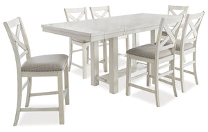 Robbinsdale Counter Height Dining Table and 6 Barstools