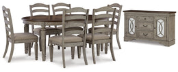 Lodenbay Dining Table and 4 Chairs with Storage