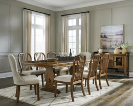 Sturlayne Dining Table and 6 Chairs with Storage