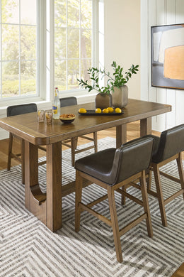 Cabalynn Counter Height Dining Table and Barstools
