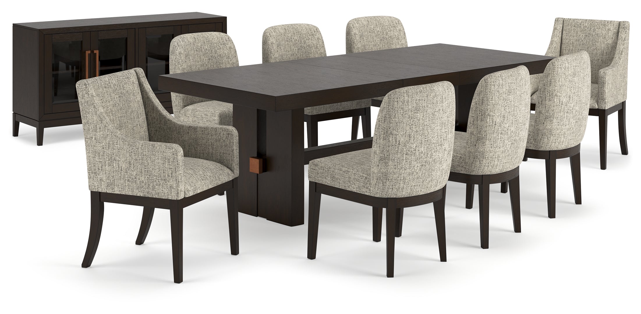 Burkhaus Dining Table and 8 Chairs