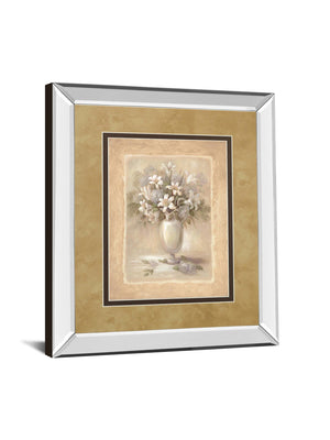 Mirrored Frame White Bounty Ii By Vivian Flasch 34X40 Mirror Frame Print
