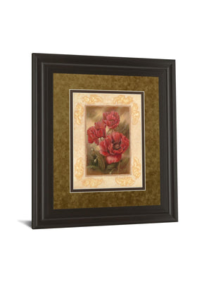 Daphne'S Poppies By Vivian Flasch 34X40 Framed Print