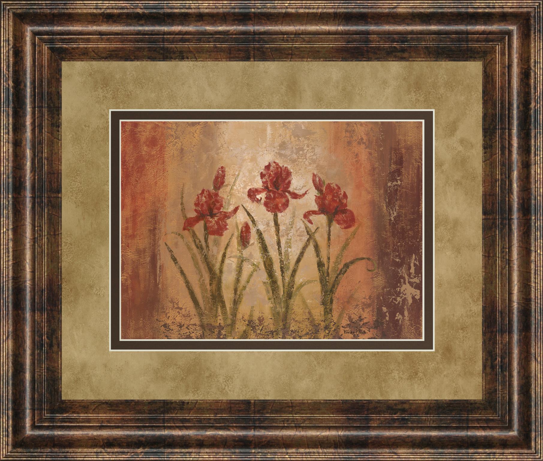 The Iris Style By Vivian Flasch 34X40 Framed Print