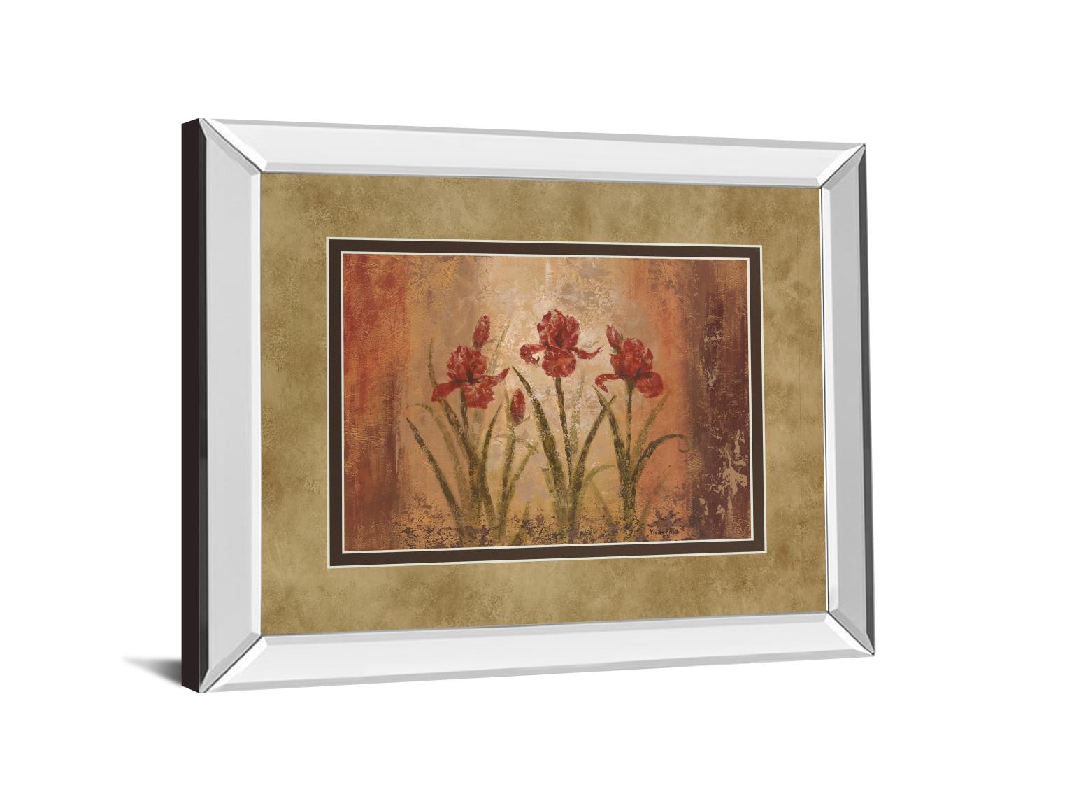 Mirrored Frame The Iris Style By Vivian Flasch 34X40 Mirror Frame Print