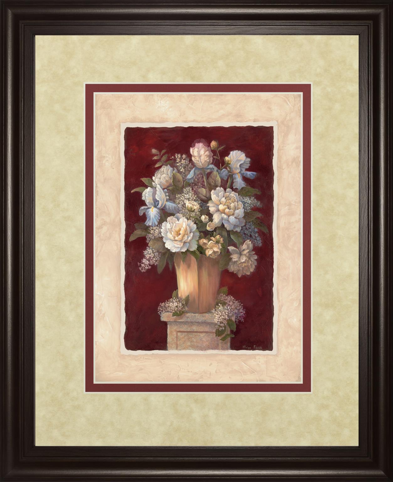 Traditional Red Ii By Vivian Flasch 34X40 Framed Print