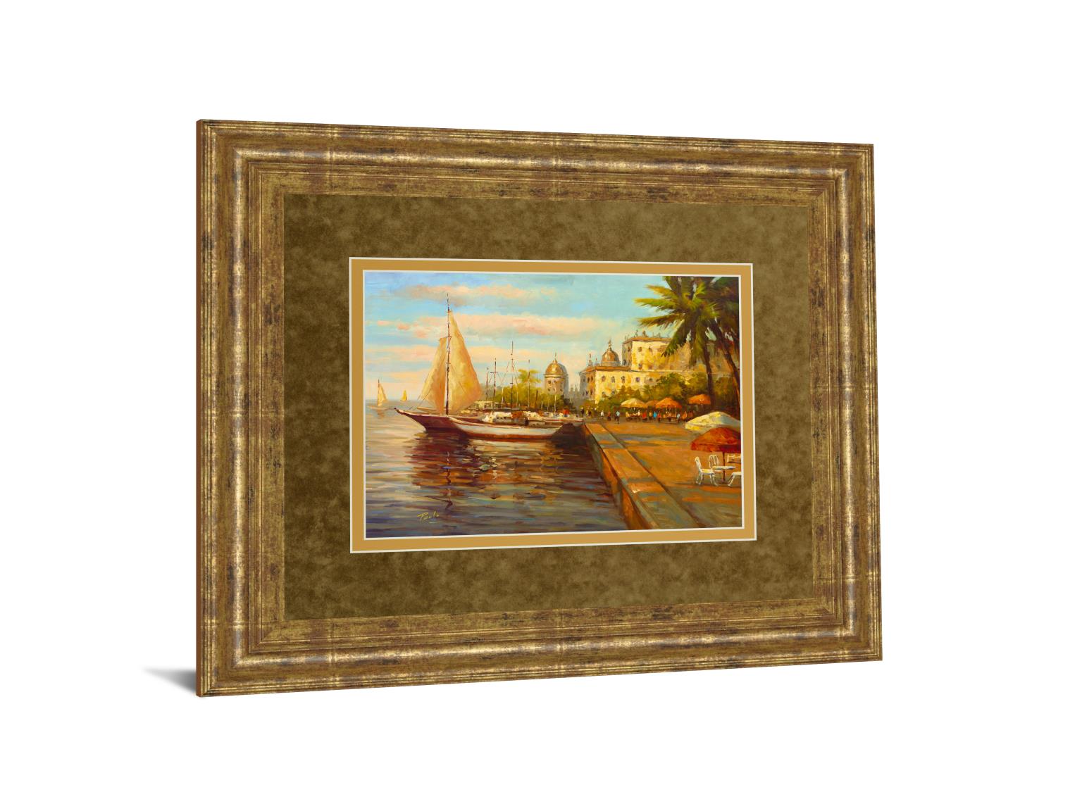 Santo Domingo Harbor By Bulo 34X40 Framed Print