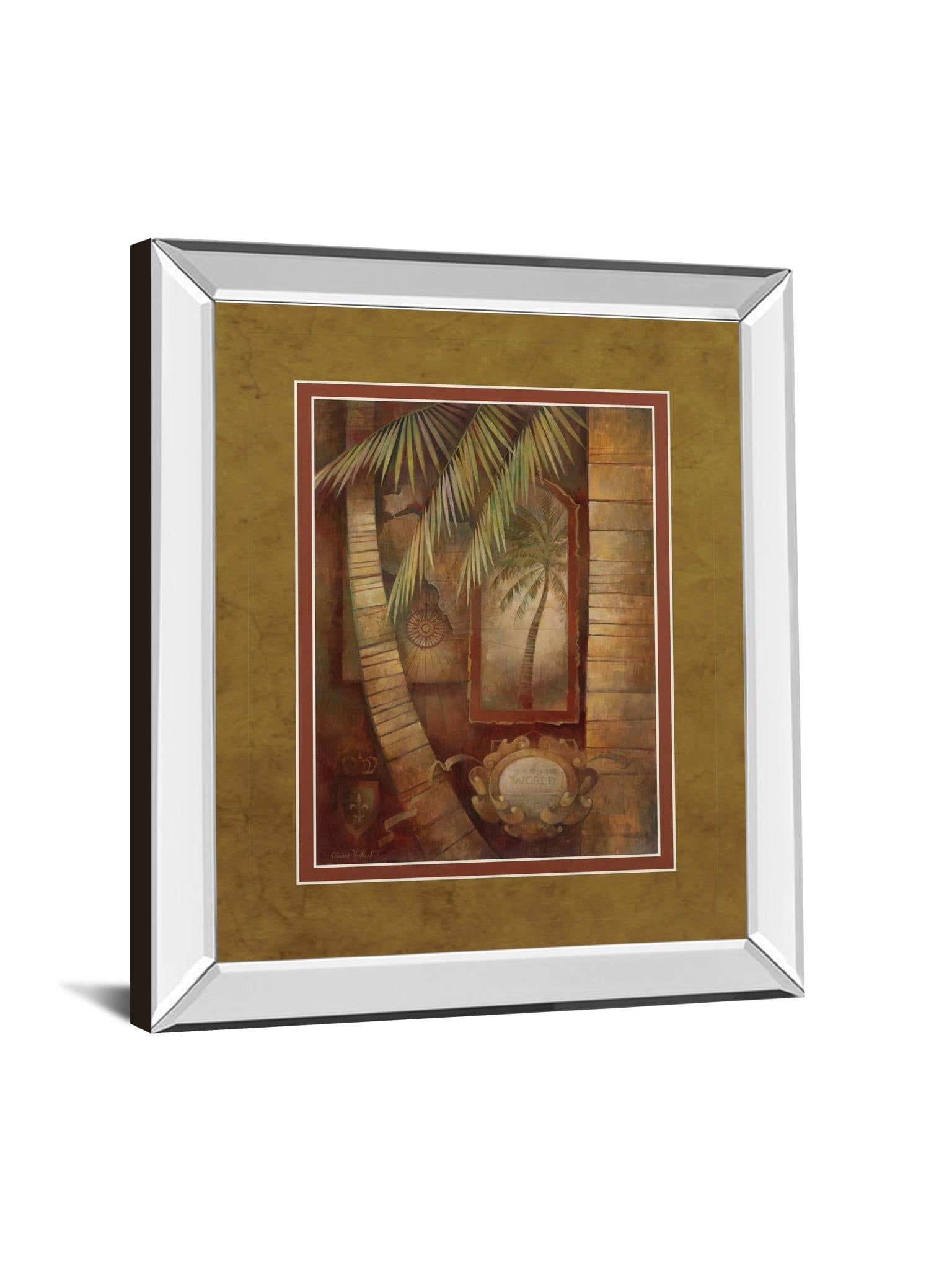 Mirrored Frame Global Winds Ii By Eliane Volherbst-Lane 34X40 Mirror Frame Print