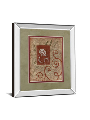Mirrored Frame Florescence I By Jane Carroll 34X40 Mirror Frame Print