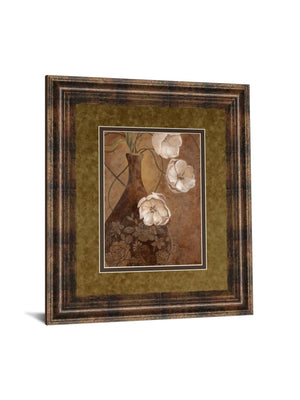 Flores En Umber I By Nan 34X40 Framed Print