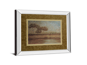 Mirrored Frame Woodland Santuary By Veronica Faust 34X40 Mirror Frame Print