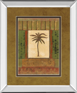 Mirrored Frame Classic Palm I By Rebecca Burton 34X40 Mirror Frame Print