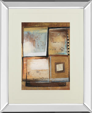 Mirrored Frame Abstract Ii By Patricia Pinto 34X40 Mirror Frame Print