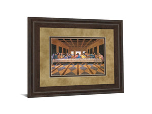 Last Supper By 34X40 Framed Print