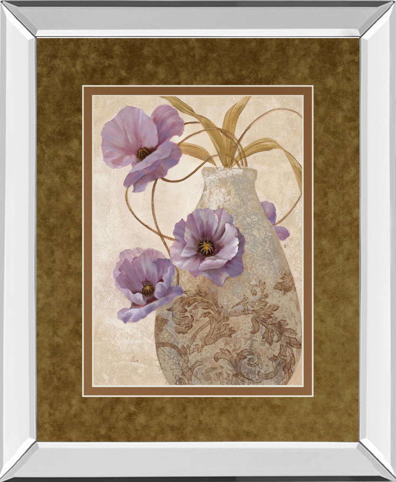 Mirrored Frame Purple Sophistication Ii By Nan 34X40 Mirror Frame Print